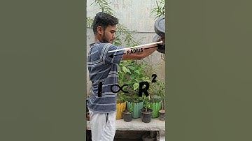 MOMENT OF INERTIA Explained with Dumbbells 🤯 #physics #shorts