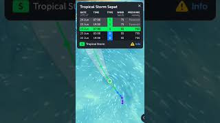 Tropical Storm Sepat 2025. #bmkg #infobmkg