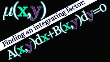 Differential Equations | Finding the right integrating factor.