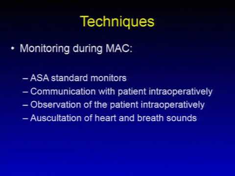 Video: MAC-Anästhesie (Monitored Anaesthesia Care)