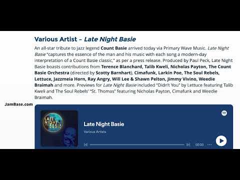 Late Night Basie Write - Up
