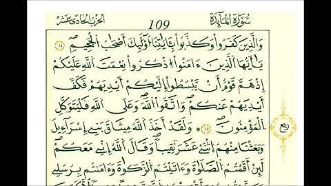 سورة المائدة - الشيخ علي الحذيفي - رواية قالون