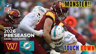 Commanders vs Dolphins Full Game 3rd-Qtr | August 14, 2026 | NFL Preseason 2026 | Week 1