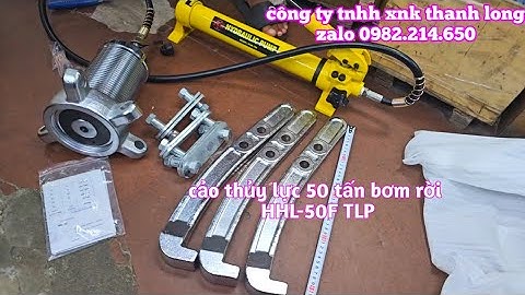 Gửi bộ cảo thủy lực bơm rời 50 tấn TLP HHL-50F và bơm tay thủy lực HHB-700 cho khách hàng