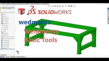 Weldment Frame in Solidworks Design  for Beginners – Step-by-Step Tutorial
