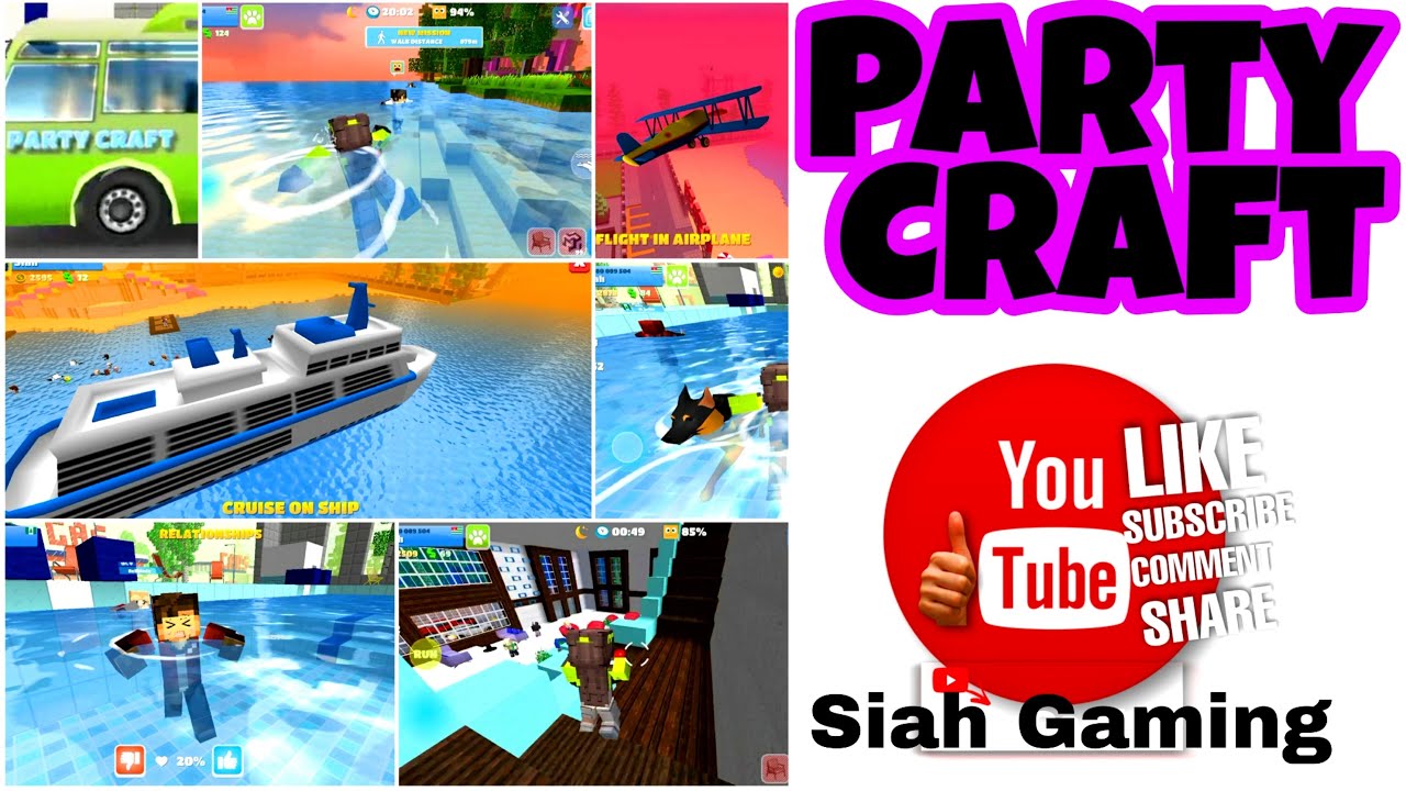 School Party Craft All New Gameplay #1 Fun Game To Play #siahgaming  #schoolpartycraft #partycraft 