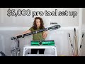 $5,000 + professional drywall tool set up!