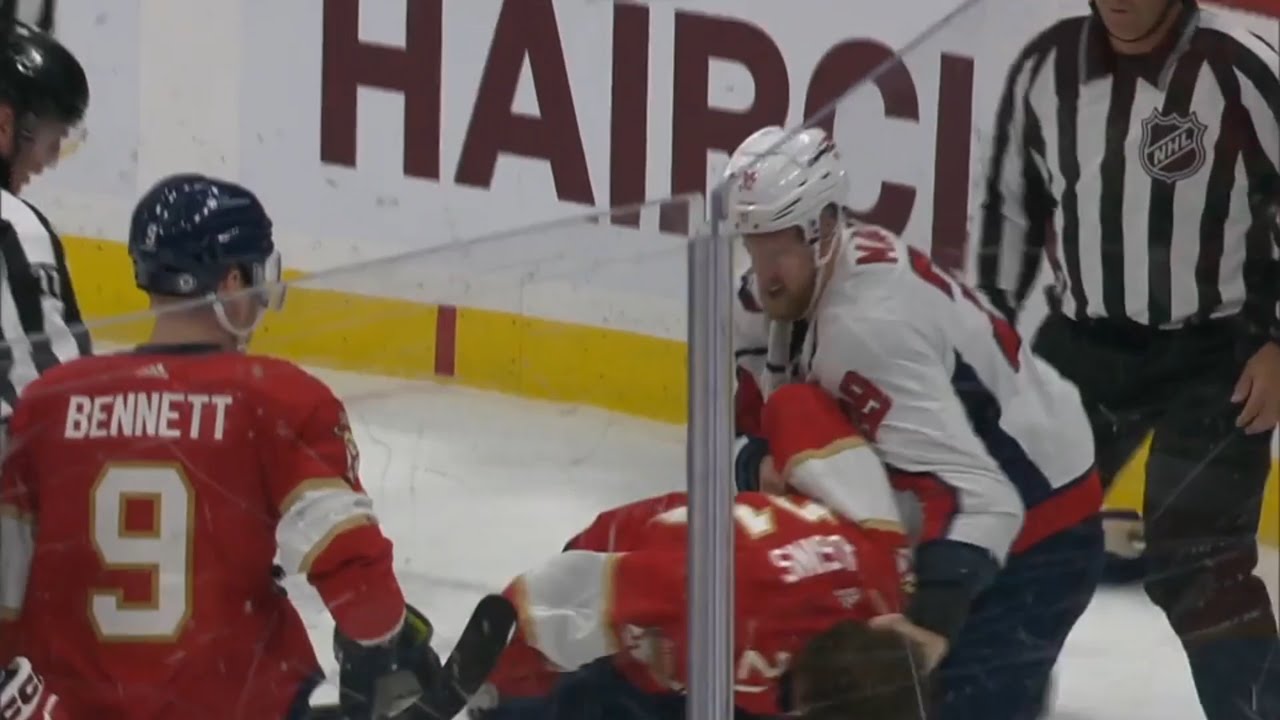 Anthony Mantha Takes Down Nick Cousins