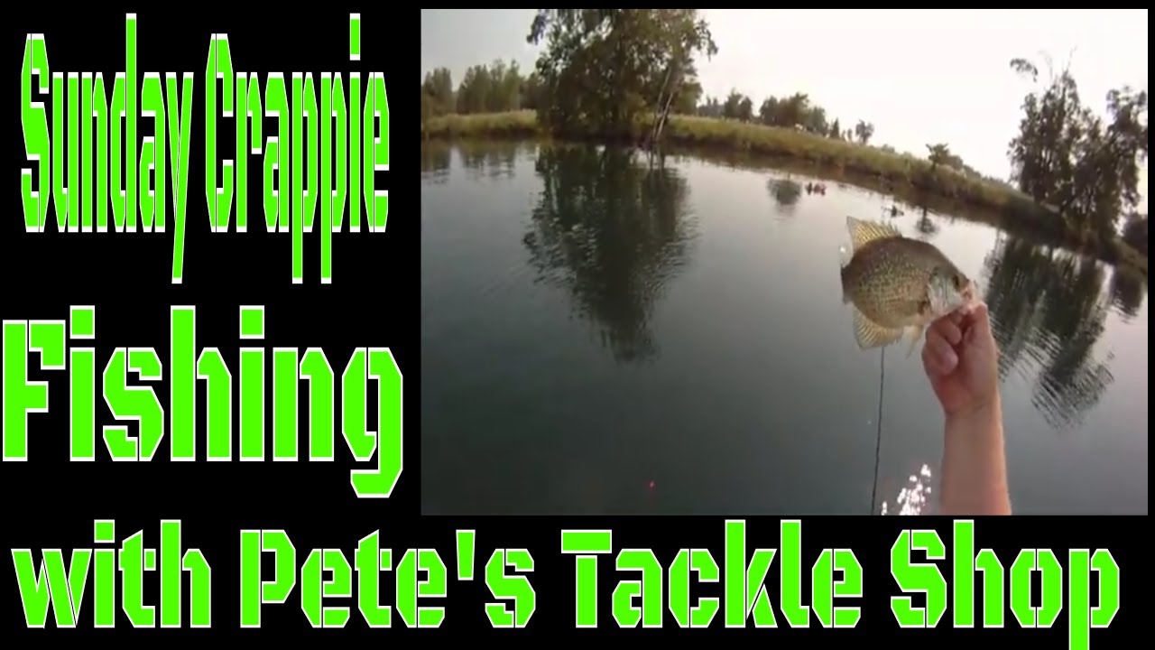 Sunday Crappie fishing with Pete's Tackle Shop