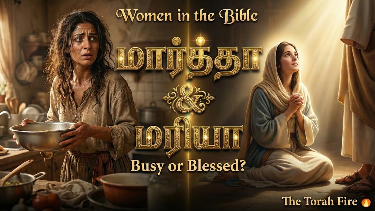🍽️📖 மார்த்தா & மரியாள் | சேவையும் ஆராதனையும் | Martha Mary Sisters Story Tamil