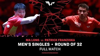 FULL MATCH | Patrick FRANZISKA vs MA Long | MS R32 | #SingaporeSmash 2024