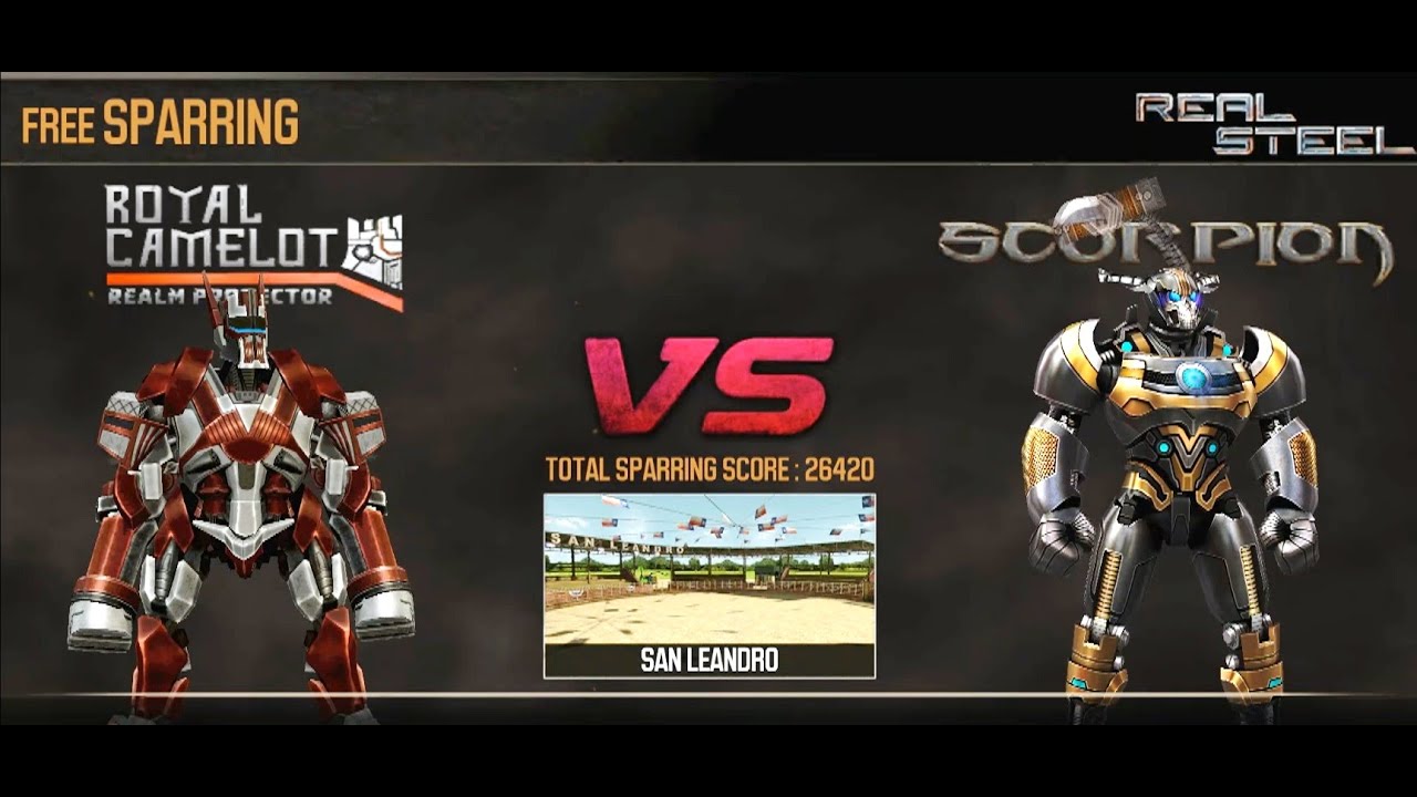 REAL STEEL Royal Camelot VS SCORPION New Robots UPDATE (Живая сталь)