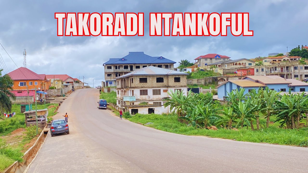 День в НТАНКОФУЛЕ, Такоради, Гана🇬🇭 Видео прогулки