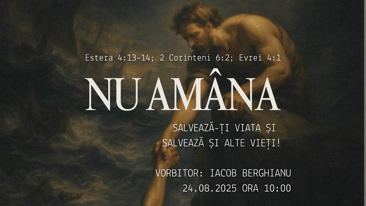 Nu amâna | Salvează-ți viața și salvează alte vieți - Iacob Berghianu
