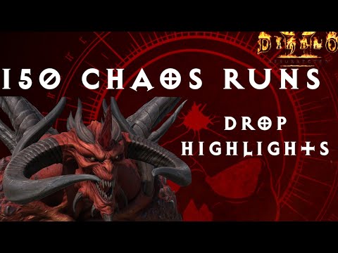 150 Chaos Runs Drop Highlights on Hell P1 Bnet Necromancer Magic