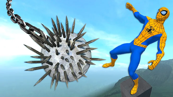 Crazy Spider-Man Ragdoll Fails – Ultimate Spike Trap Physics Test!