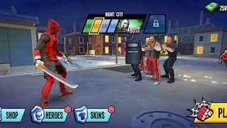 Deadpool fighting scene in  spider fighter 2 New game 😁😂 #deadpool #avengers screenshot 3