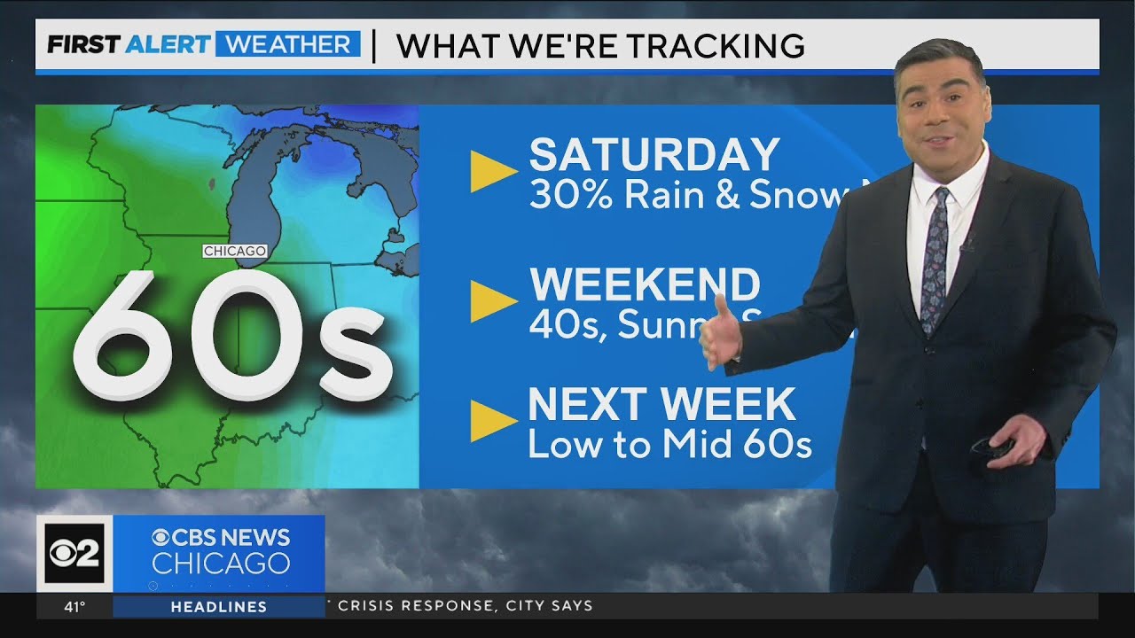 Rain, snow showers expected on Saturday - YouTube