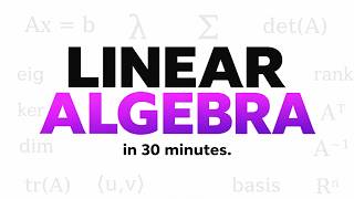 In 30 minutes, this video will make Linear Algebra Click Forever