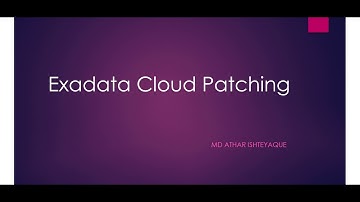 Exadata Cloud X6 Real Time Patching