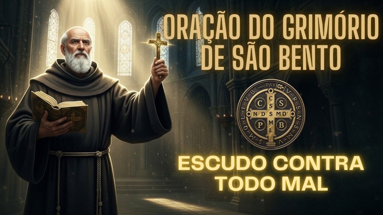 Oração do Grimório de São Bento — A Cruz Sagrada Seja Minha Luz | Oração  de Proteção e Libertação