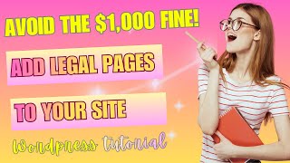 How to Add Legal & Policy Pages to Your WordPress Footer