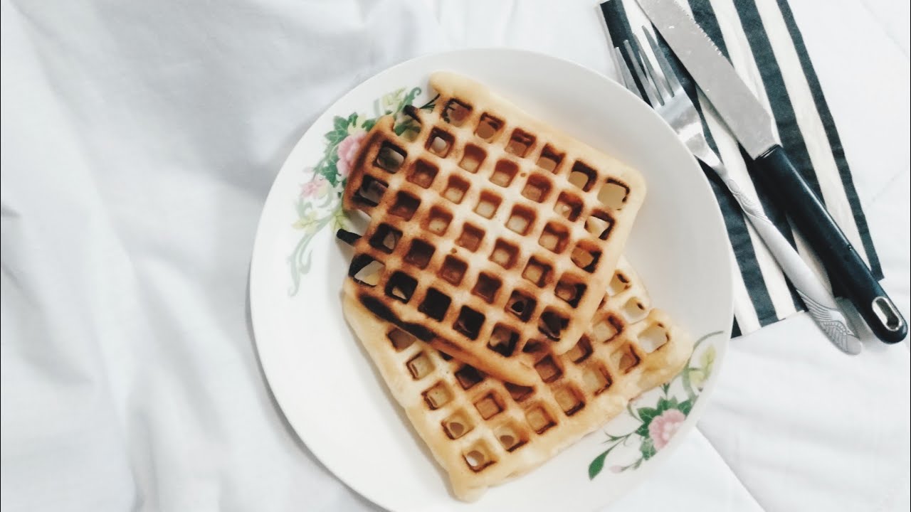 How to make mochi mix waffle | resepi 4 bahan waffle (Mochi mix) | 2020 #Malaysia #waffle #