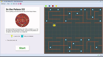 Karel the Robot in NCLab, Version 0.9 - In the Palace 3 (Purple Belt 3 - Lists)