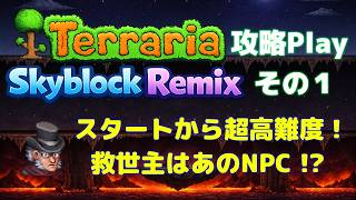 Terraria Skyblock Remix攻略プレー / その1:救世主はTax Collector!?