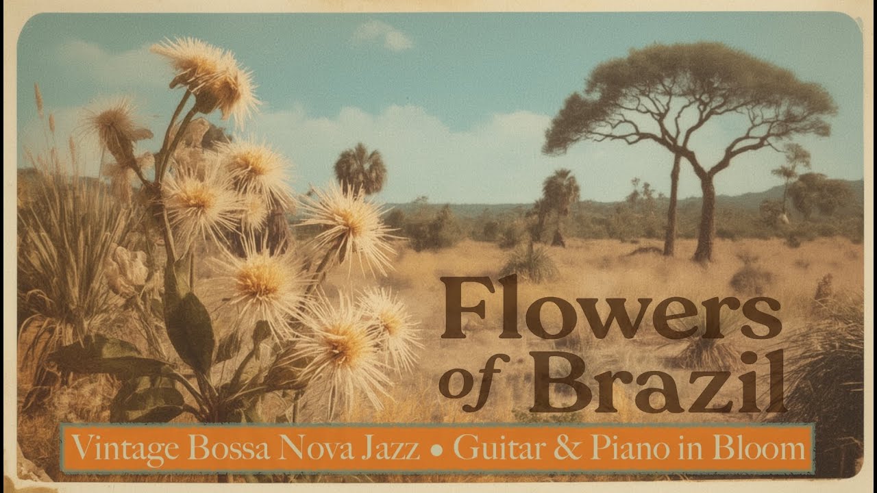 Warm Lo-Fi Bossa Nova Jazz – Central Brazil Café for Work & Relax | Flowers of Brazil Flor-do-Pequí