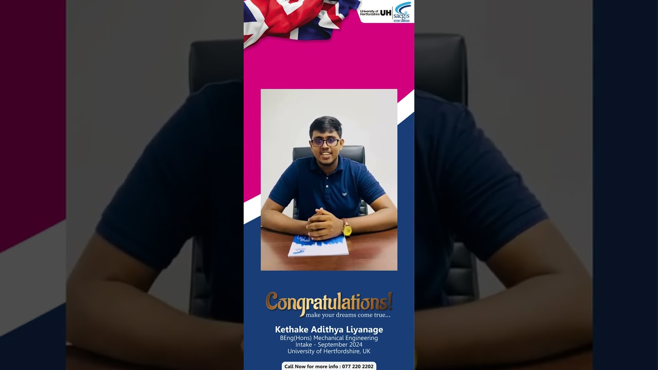 From Dreams to Reality: Adithya's Journey to Study Mechanical Engineering in the UK