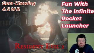 ASMR Gum Chewing Resident Evil 2 Infinite Rocket Launcher Gameplay screenshot 1
