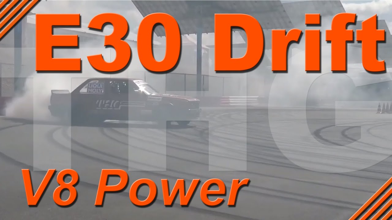 BMW E30 V8 Power S62 Drift Show in Zolder