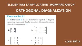 Solve Exercise 7.2 with Ease: Orthogonal Diagonalization Explained | #linearalgebra #maths
