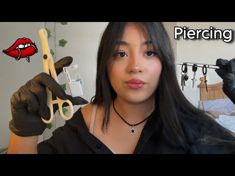 ASMR te hago piercings 👄👂🏼ROLEPLAY 
