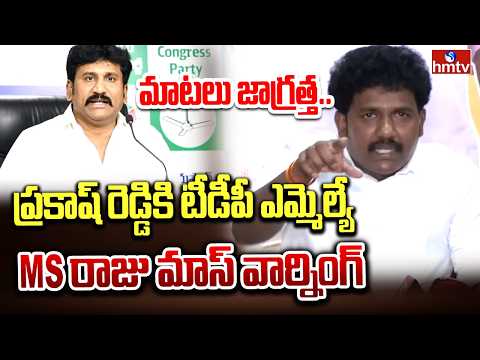 TDP MLA MS Raju  Strong Counter to YCP Thopudurthi Prakash Reddy | hmtv - HMTVNEWS