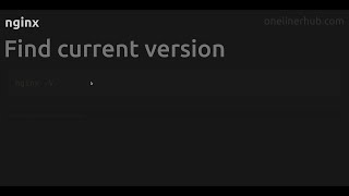Find current version