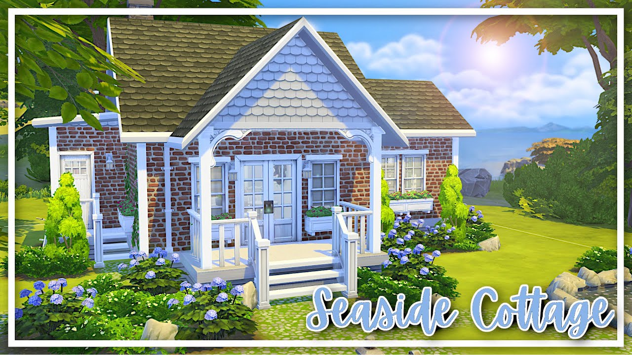 Cozy Seaside Cottage || NO CC || The Sims 4: Speed Build - YouTube