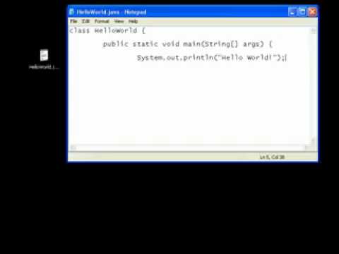 Java Video Tutorial 2  Hello World!.flv