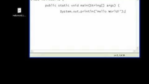 Java Video Tutorial 2  Hello World!.flv