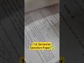😱1st Semester এর Question Paper পেয়ে গেলাম‼️ #makaut #shorts #viral