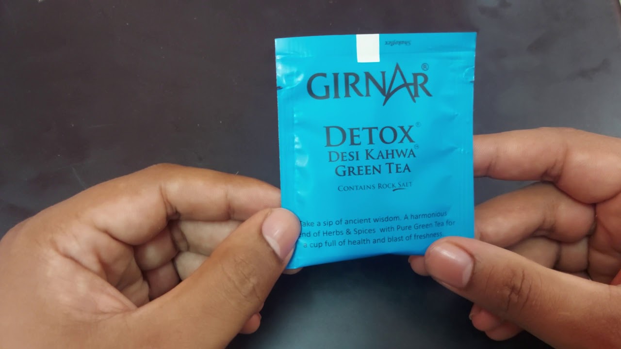 Girnar Detox Desi Kahwa Green Tea Review YouTube