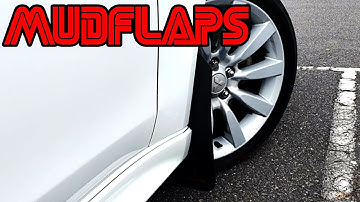 Installing mud flaps on the Ralliart