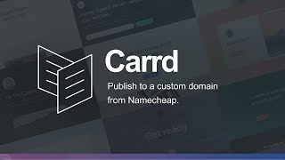 Datos Carrd Tutorial - Publish to a custom domain from Namecheap Actualización