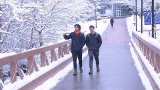 Crushing a Snow Day on Campus