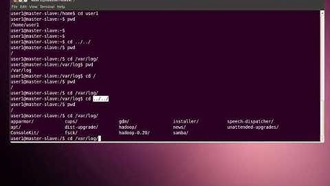 8.2 Absolute and Relative paths
