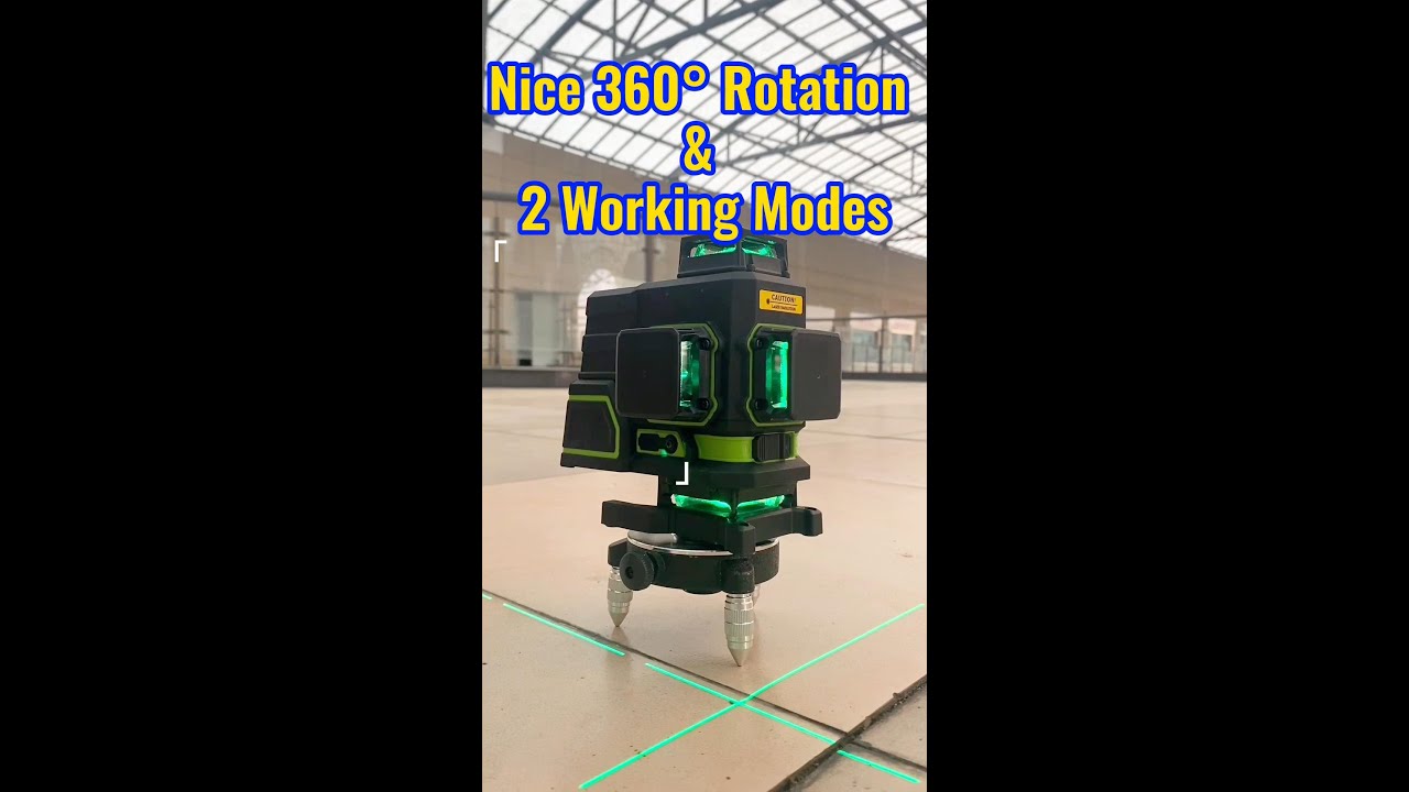 🔥 Easily 360° rotate your laser level with a fine-tuning base! Follow usto know more!