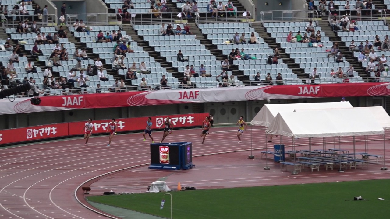 2017JPN champ Men200m final Abdul Hakim SANI BROWN20.32(+0.3) FUJIMITSU20.47 ｻﾆﾌﾞﾗｳﾝ ﾊｷｰﾑ 藤光謙司