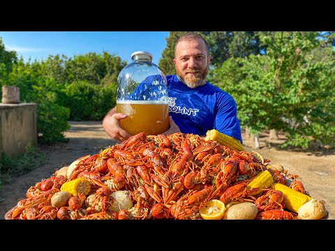 A whole Bunch of Crayfish for a quick snack! How to perfectly cook Crayfish with vegetables?