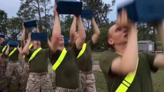 Marine Recruits Test Combat Fitness on Parris Island